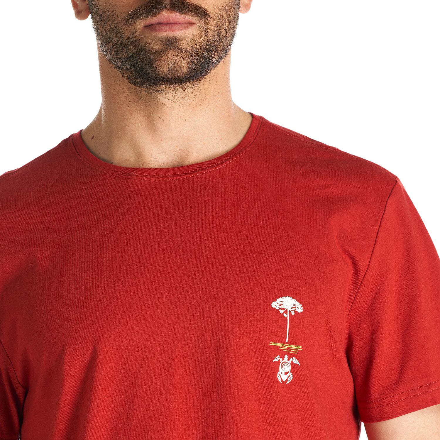 Polera Hombre Araucaria Rojo Haka Honu-7