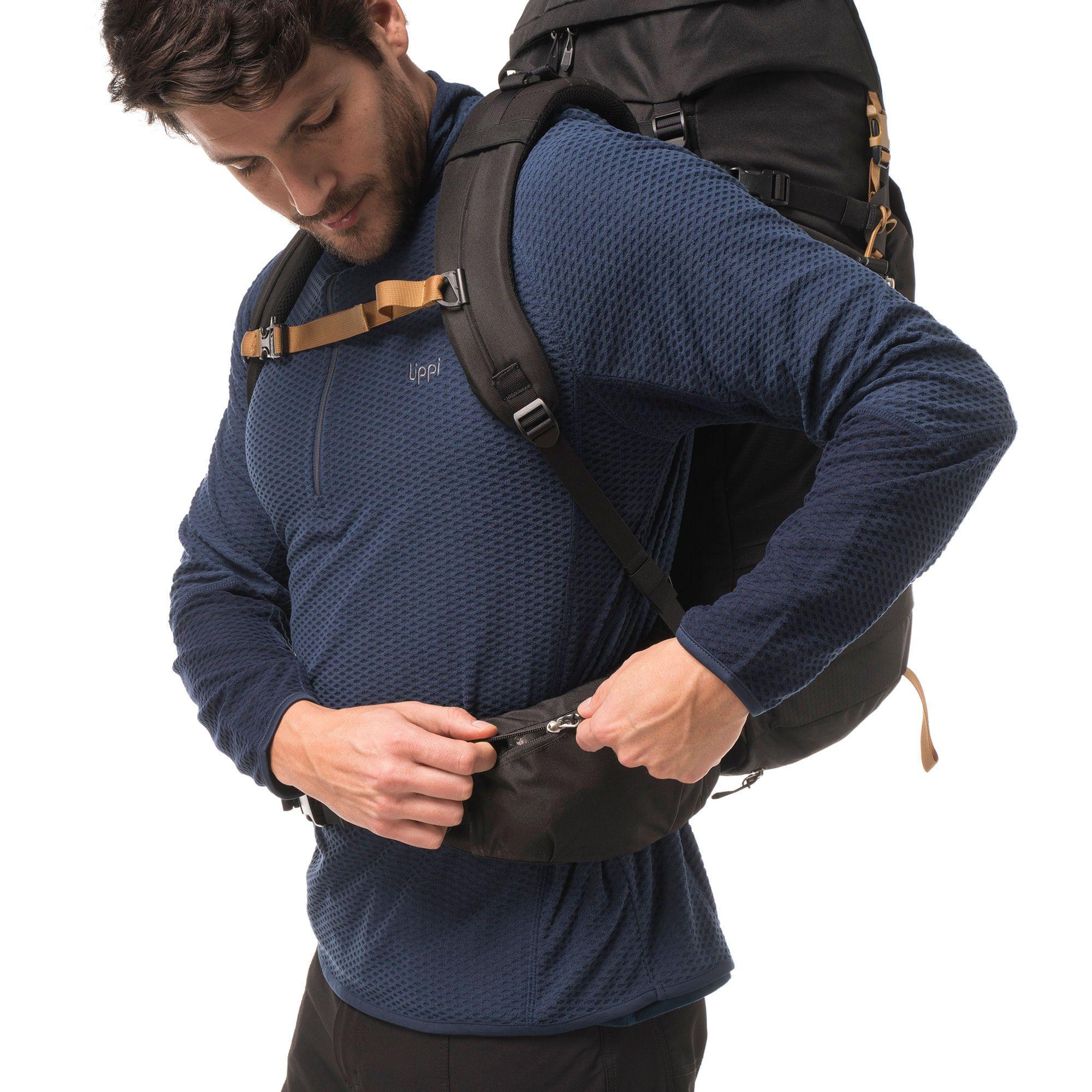 Poleron Hombre Jacaranda Nano-F 14 Zip Azul Marino Lippi V20-4