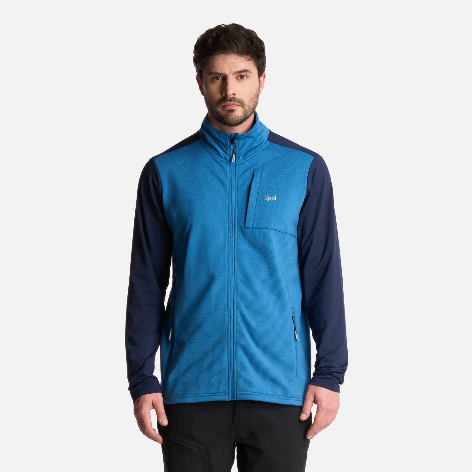 Polerón Hombre Dawson Nano-F Full Zip Azul Lippi-0