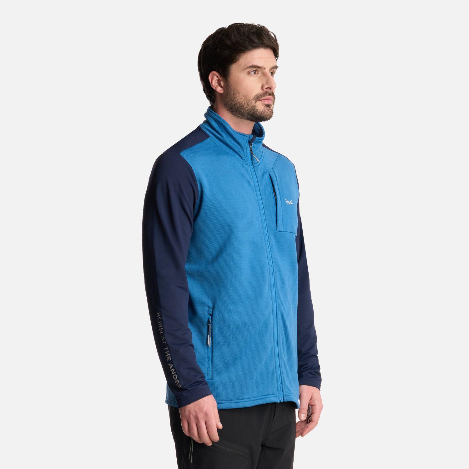 Polerón Hombre Dawson Nano-F Full Zip Azul Lippi-1