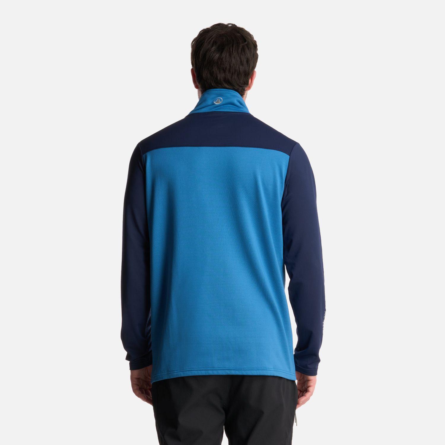 Polerón Hombre Dawson Nano-F Full Zip Azul Lippi-2
