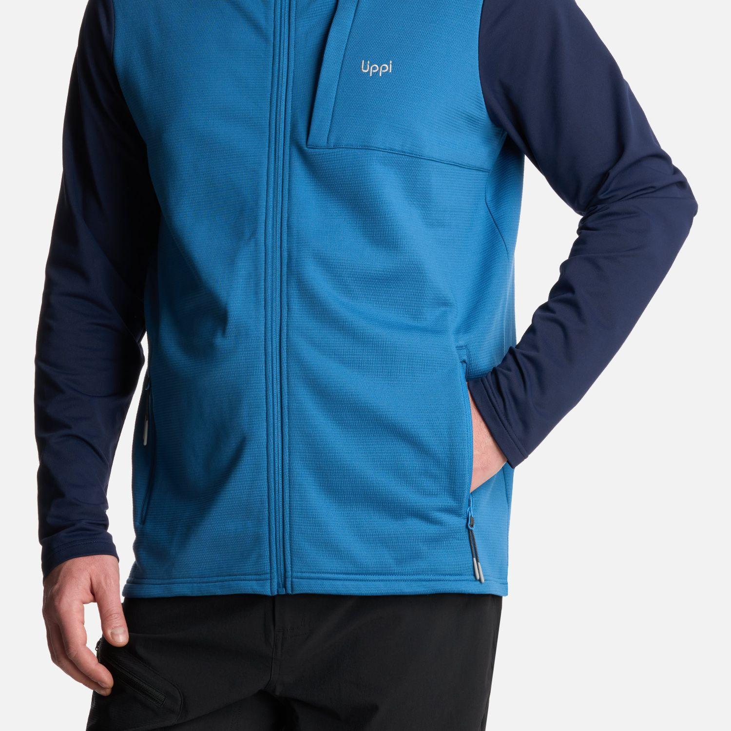 Polerón Hombre Dawson Nano-F Full Zip Azul Lippi-4