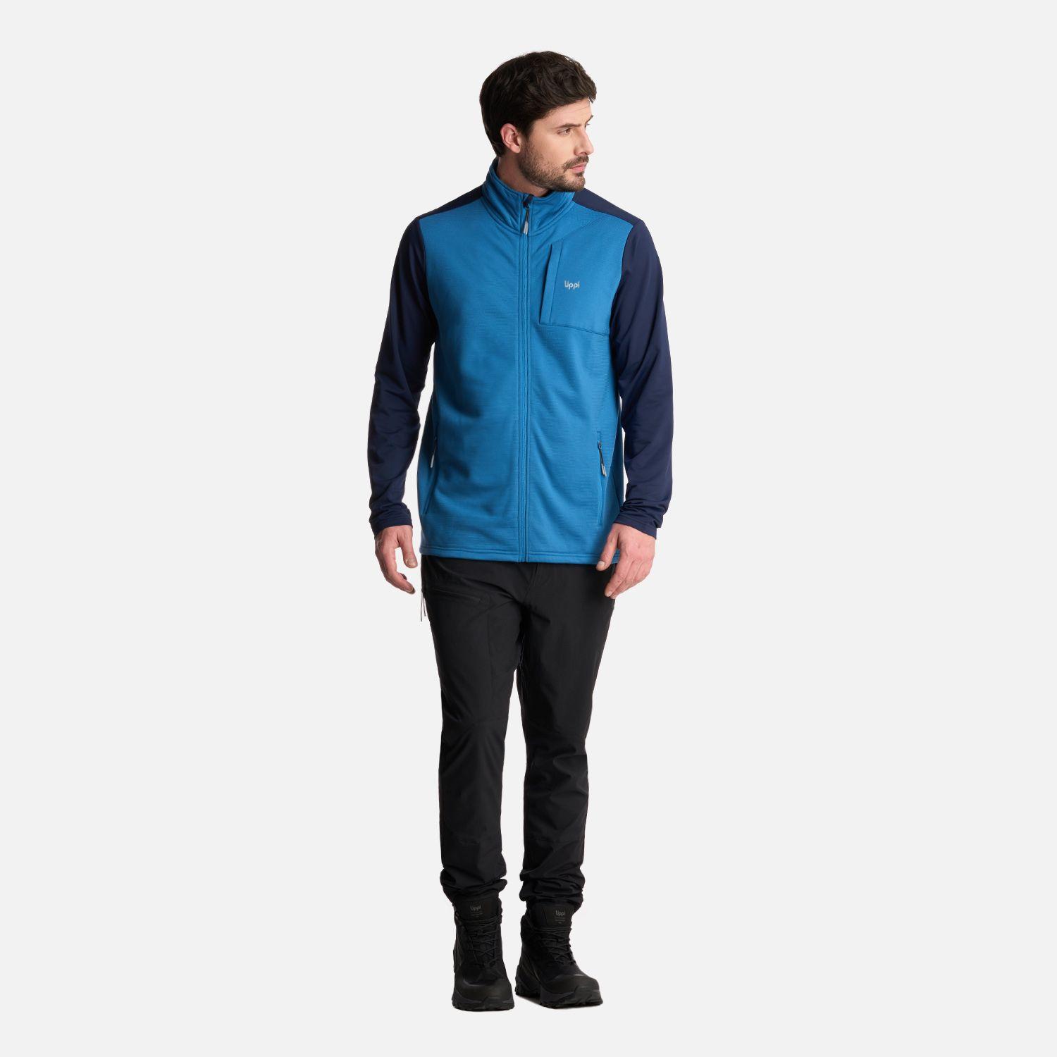 Polerón Hombre Dawson Nano-F Full Zip Azul Lippi-5