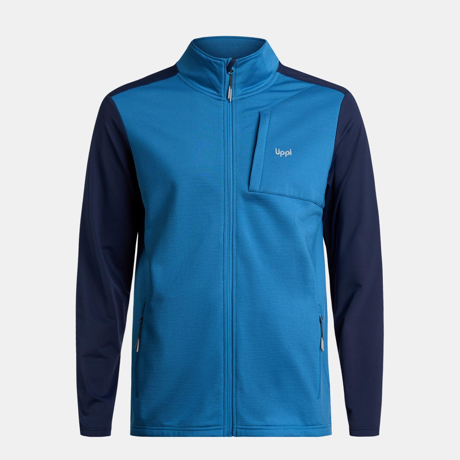 Polerón Hombre Dawson Nano-F Full Zip Azul Lippi-6