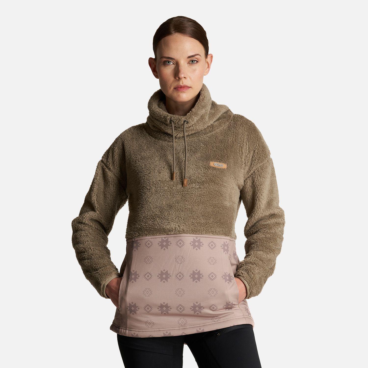 Poleron Mujer Baggy Sweatshirt Taupe Lippi-1