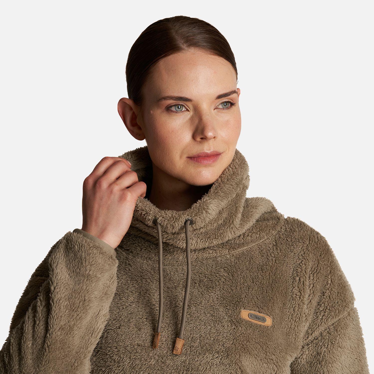 Poleron Mujer Baggy Sweatshirt Taupe Lippi-4