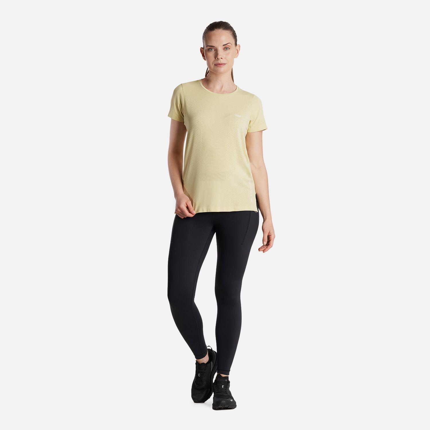 Polera Mujer  4 Run Seamless Trail Short Sleeve T-Shirt Amarillo Lippi-5