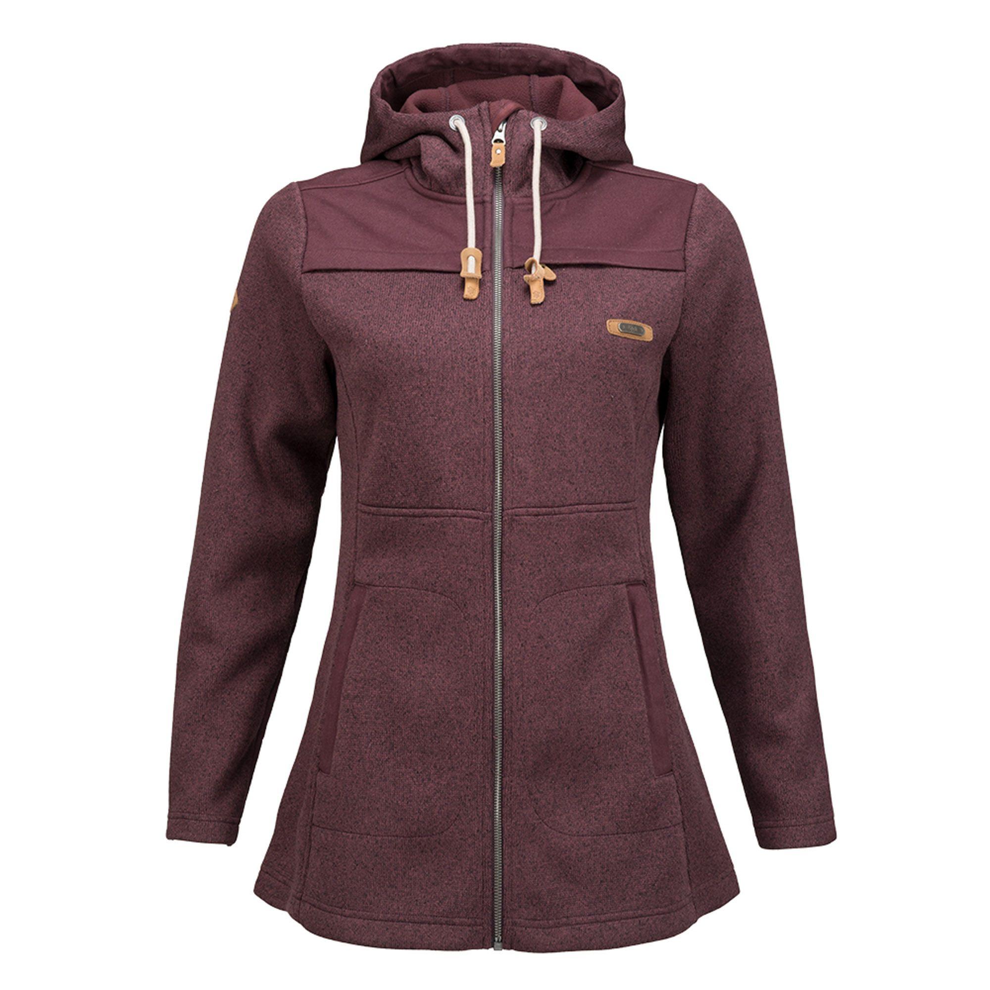 Chaqueta Mujer Long Forest Therm-Pro Hoody Jacket Melange Burdeo Lippi-0