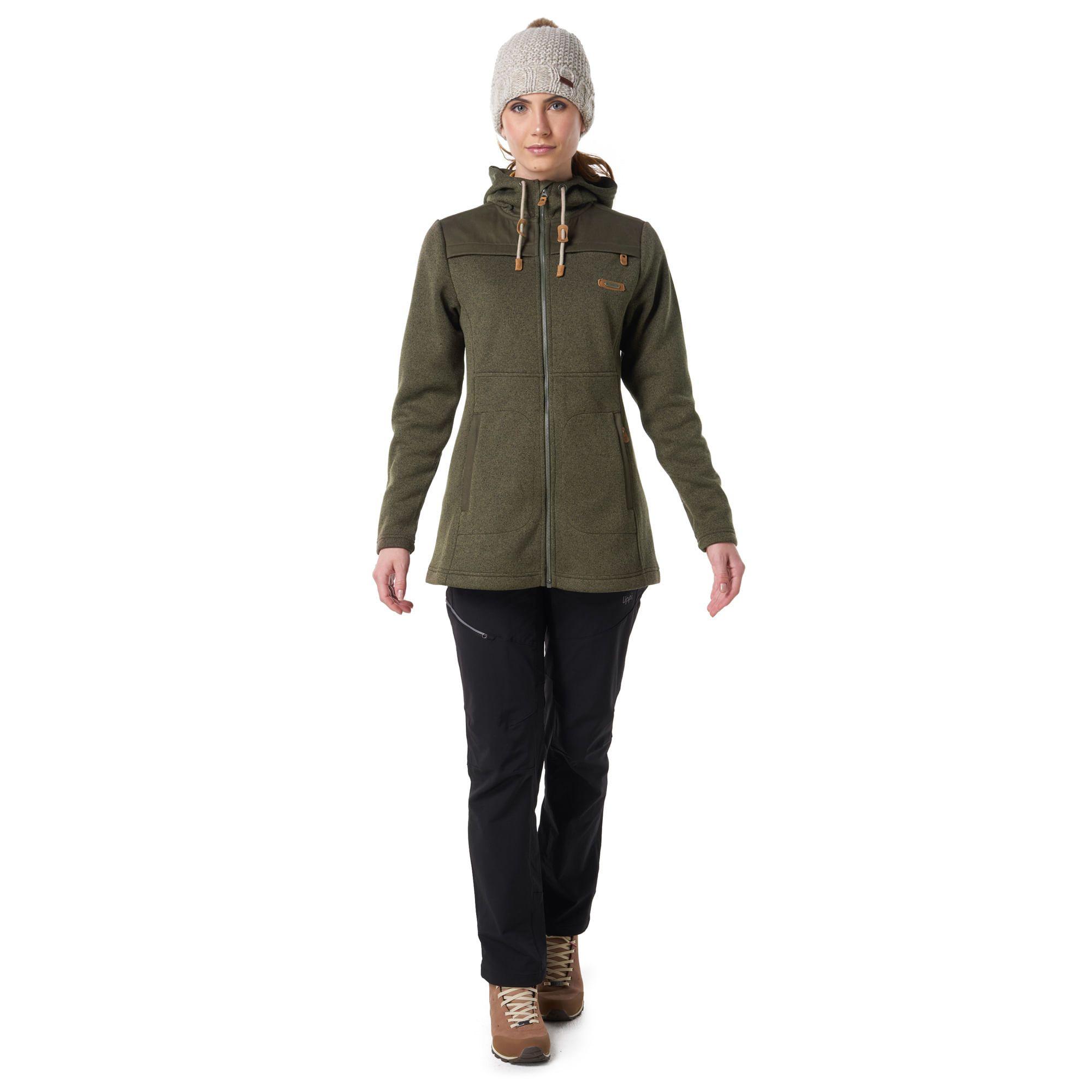 Chaqueta Mujer Long Forest Therm-Pro Hoody Jacket Melange Burdeo Lippi-1