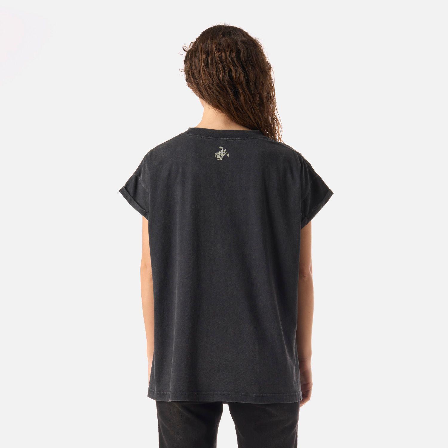Polera Mujer Garza Negro Haka Honu V26-2