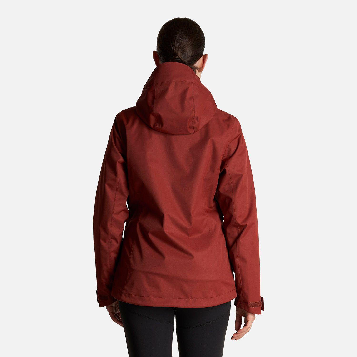Chaqueta Mujer Tres Cruces Fusion-3 Hoody Jacket Vino/Crema  Lippi-4