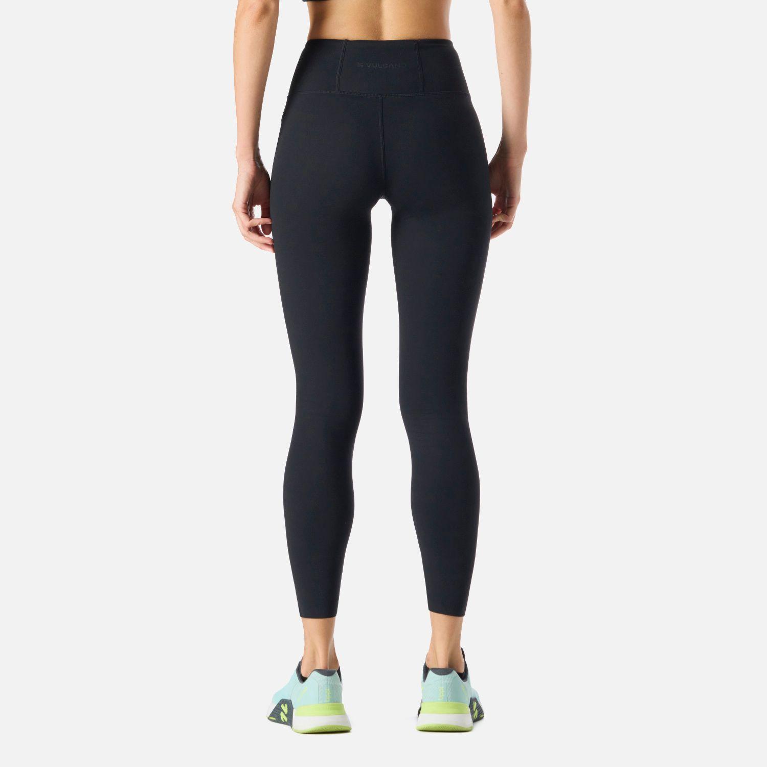 Calza Mujer Tempo 7/8 Super High Rise Leggins Negro Vulcano-3