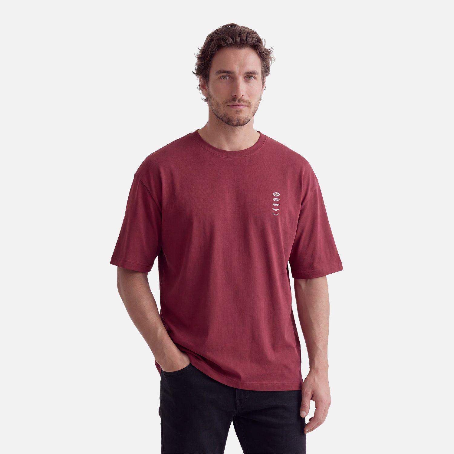 Polera Hombre Parcel Burdeo Haka Honu V27-0