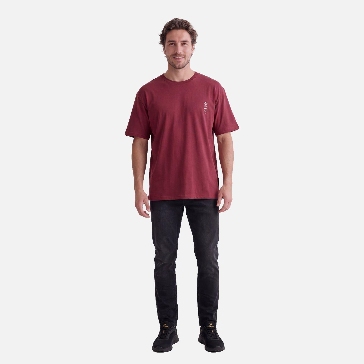 Polera Hombre Parcel Burdeo Haka Honu V27-2