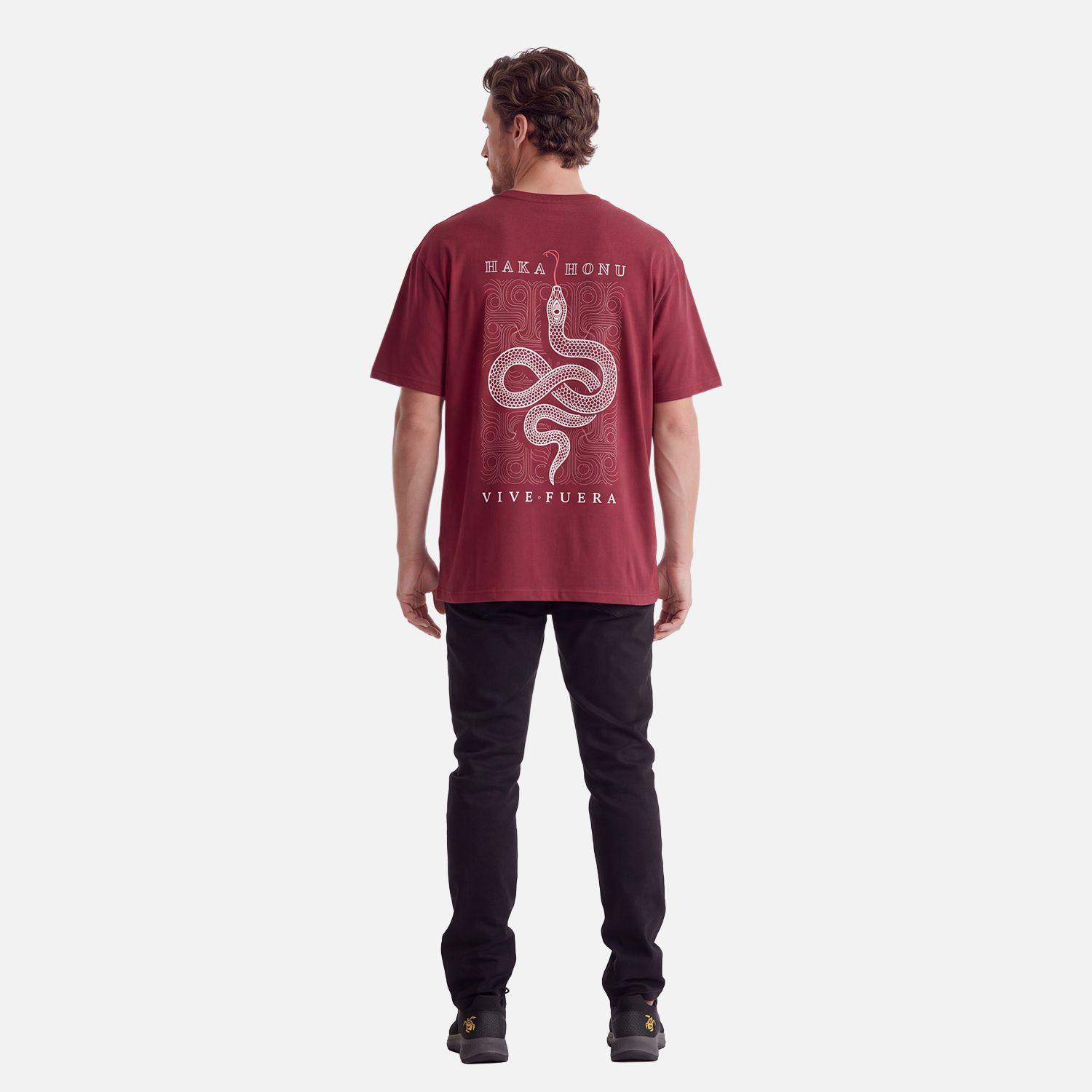 Polera Hombre Parcel Burdeo Haka Honu V27-3
