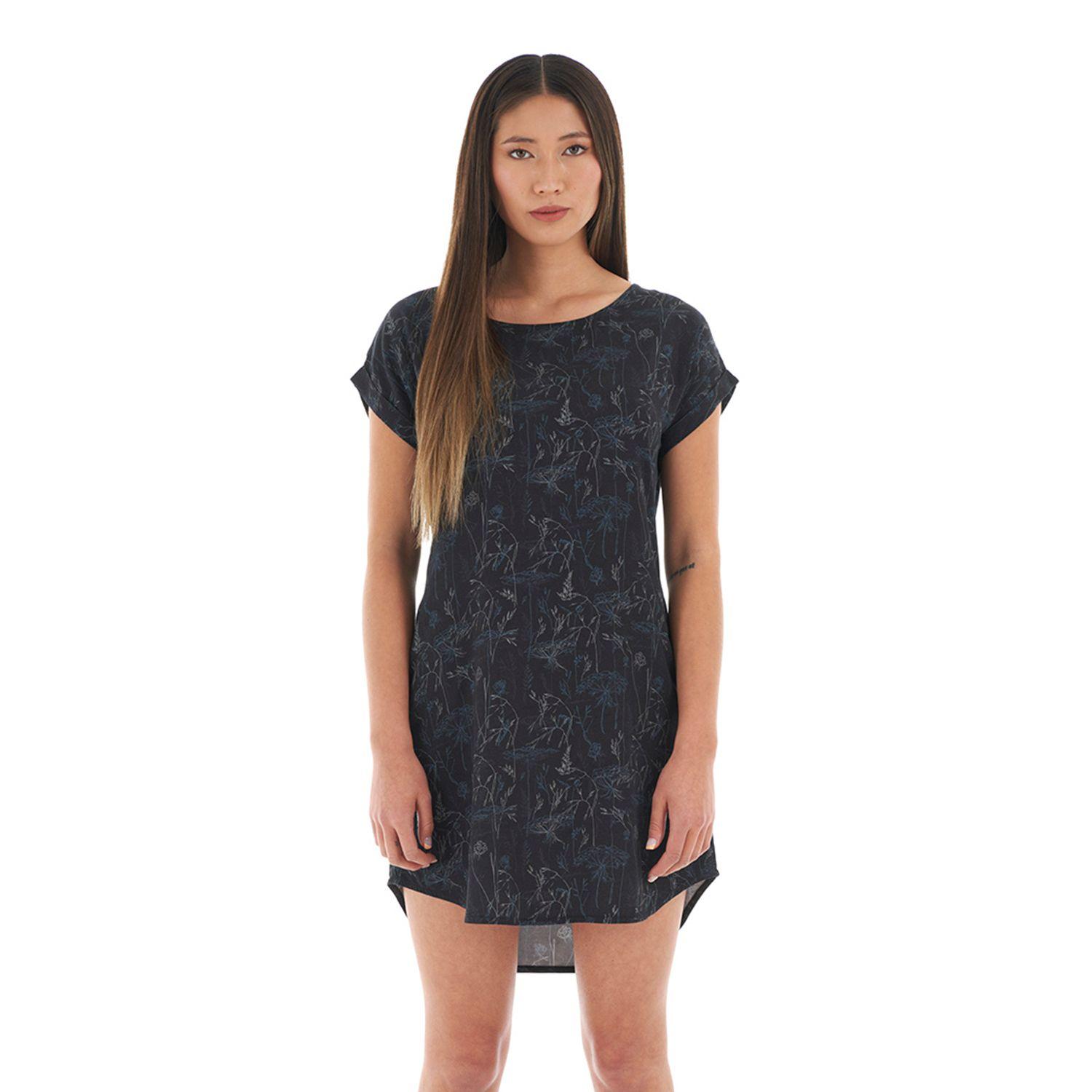 Vestido Mujer Sheer Dress Print negro Lippi-1