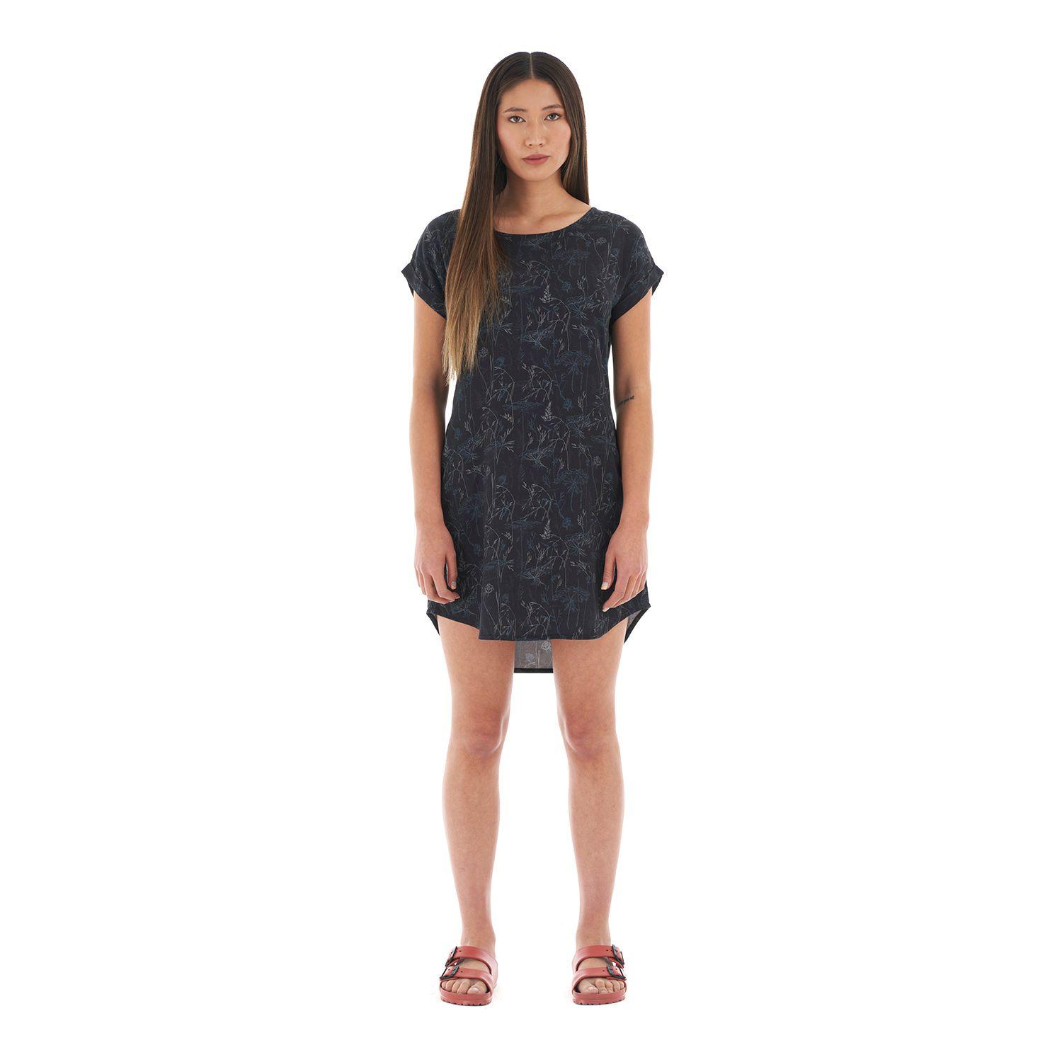 Vestido Mujer Sheer Dress Print negro Lippi-8