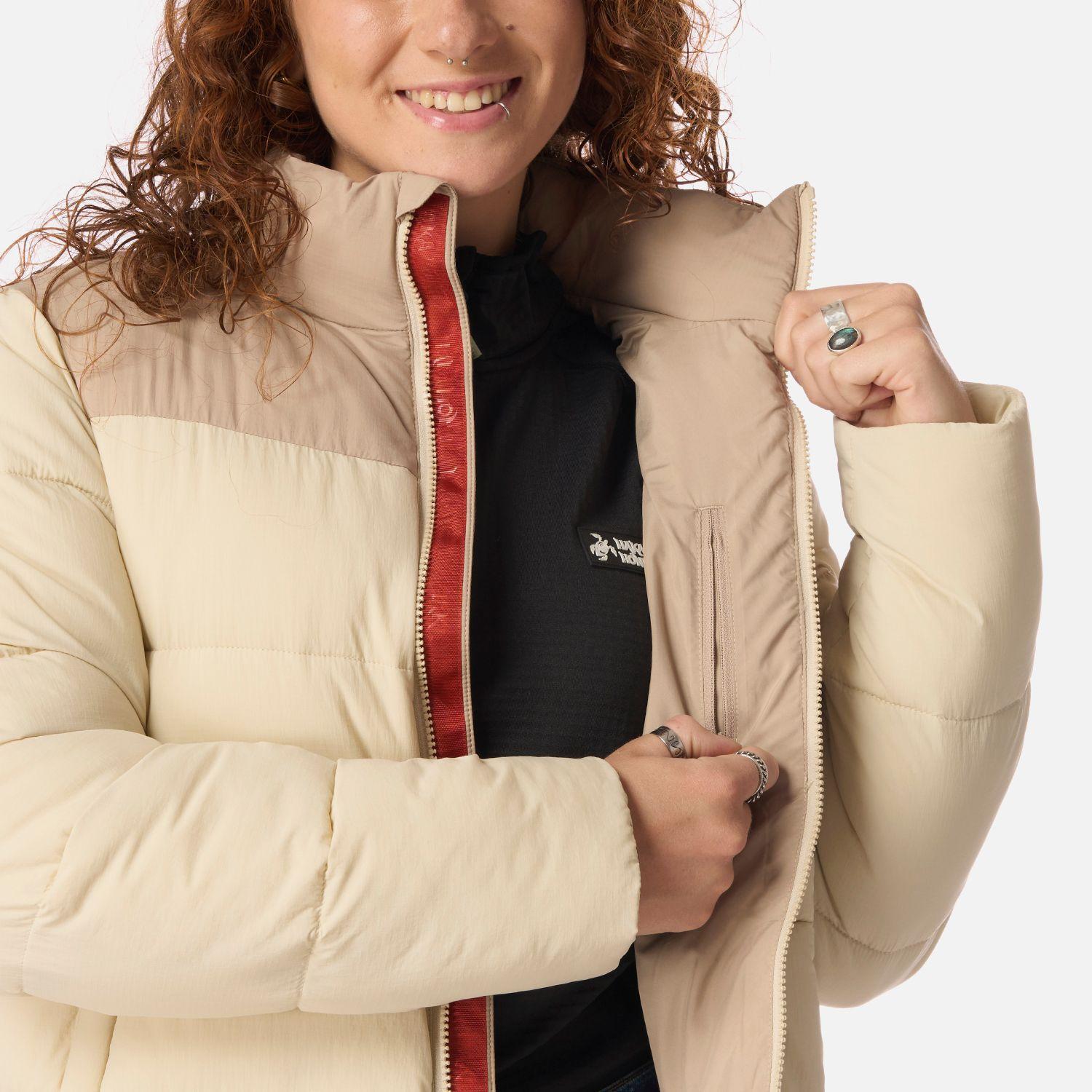 Chaqueta Mujer Aislada Taupe Haka Honu-6