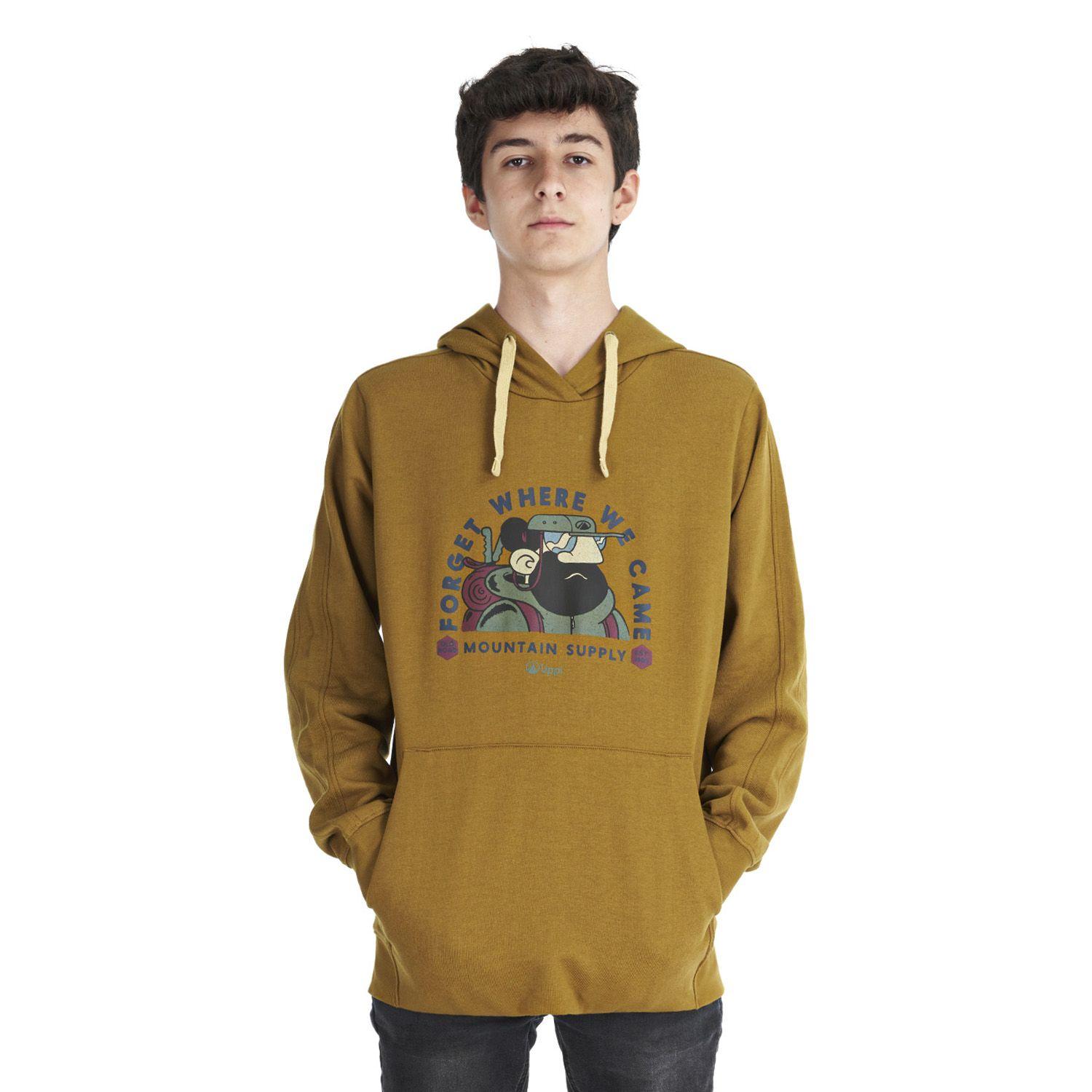 Poleron Teen Boy Insigne Hoody Sweatshirt Cafe Pardo Lippi-1