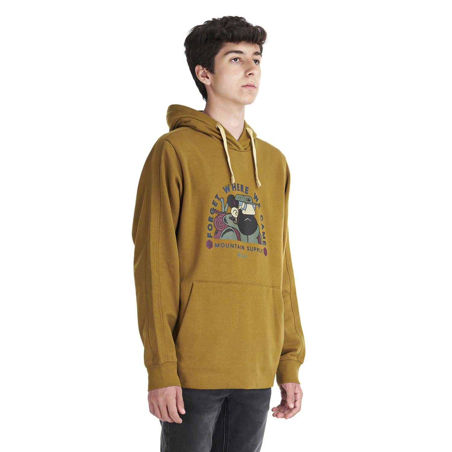 Poleron Teen Boy Insigne Hoody Sweatshirt Cafe Pardo Lippi-2