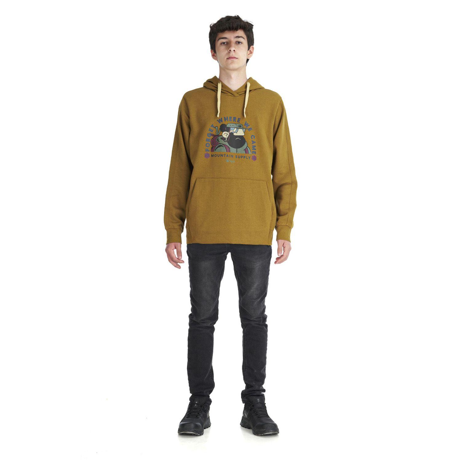 Poleron Teen Boy Insigne Hoody Sweatshirt Cafe Pardo Lippi-4