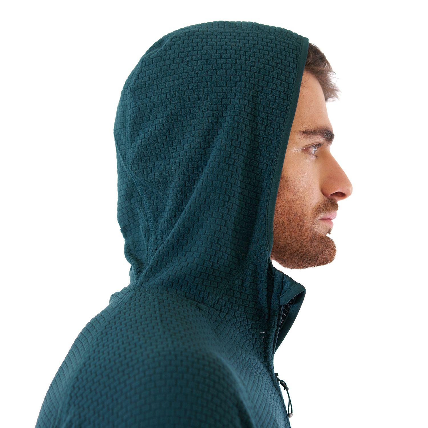 Poleron Hombre Jacaranda Nano-F 14 Zip Hoody Turquesa Oscuro Lippi V21-5