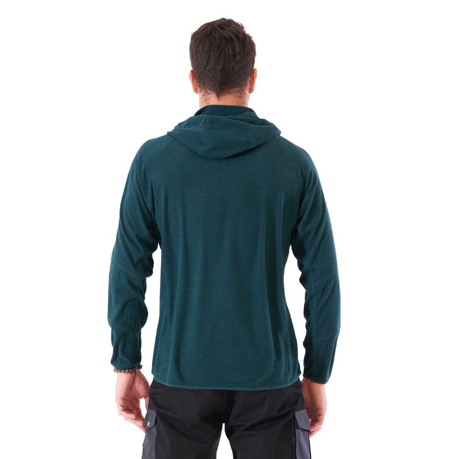 Poleron Hombre Jacaranda Nano-F 14 Zip Hoody Turquesa Oscuro Lippi V21-6