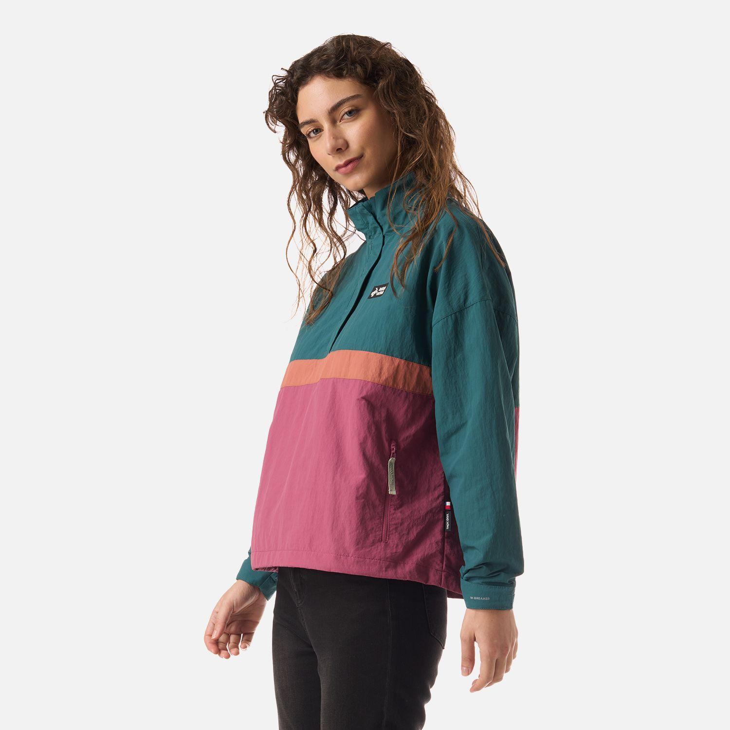 Chaqueta Mujer Hija Del Viento 14 Zip Petroleo Haka Honu V26-1