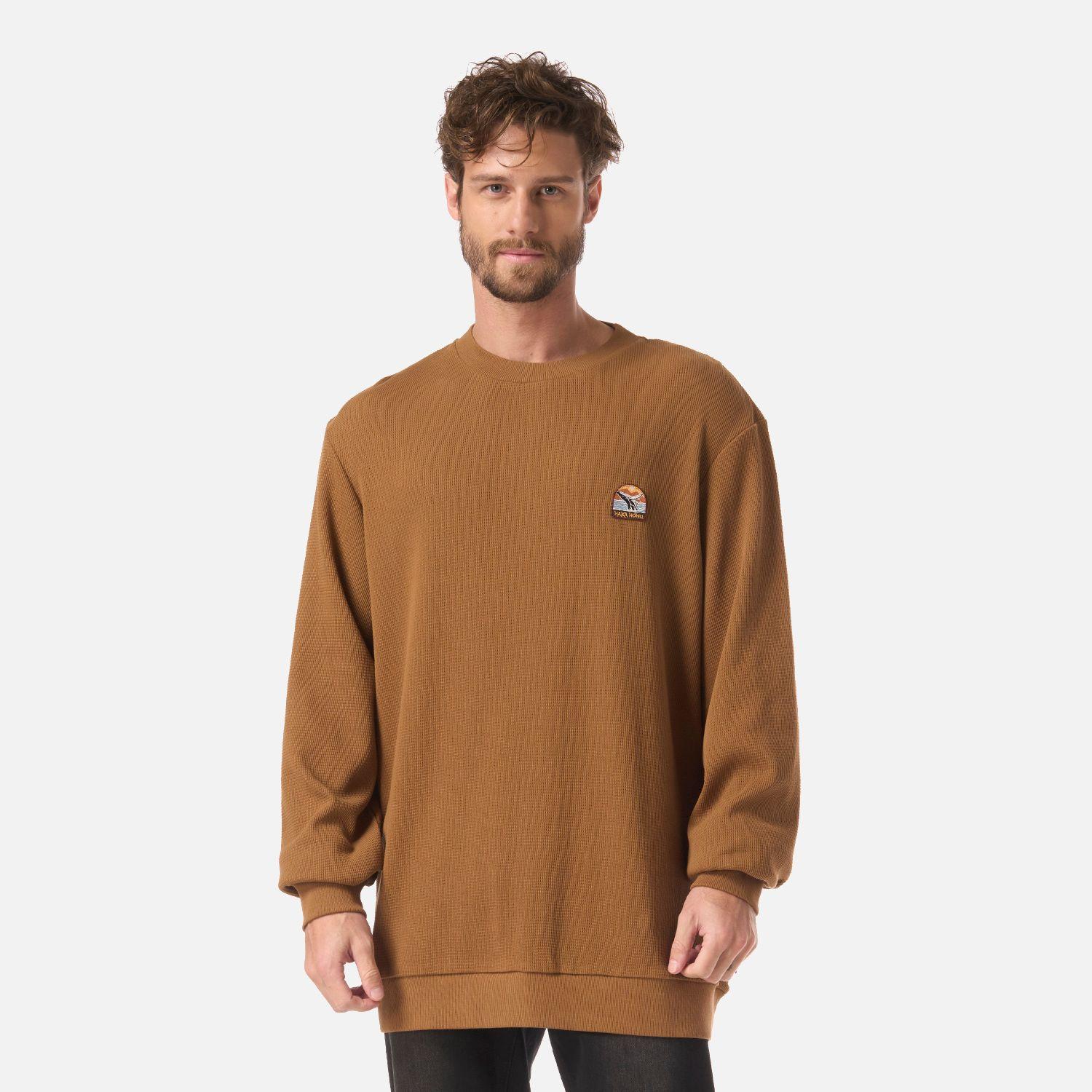 Polerón Hombre Eclipse Mostaza Oscuro Haka Honu V26-0