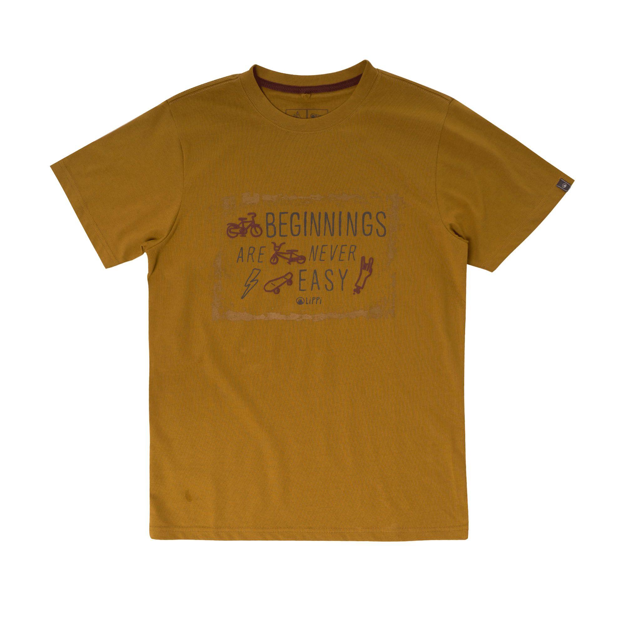 Polera Teen Boy Riders UV-Stop T-Shirt Mostaza Lippi-0