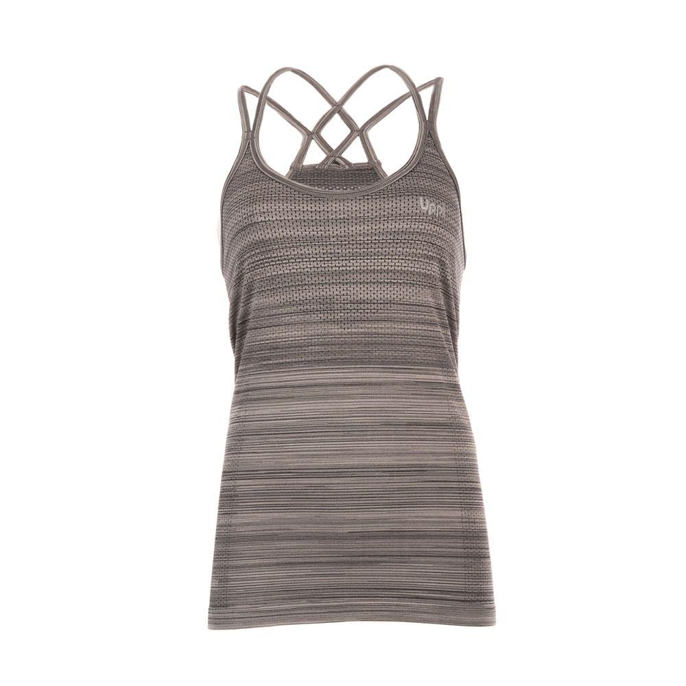 Polera Mujer Trained Q-Dry Tank Melange Gris Lippi-0