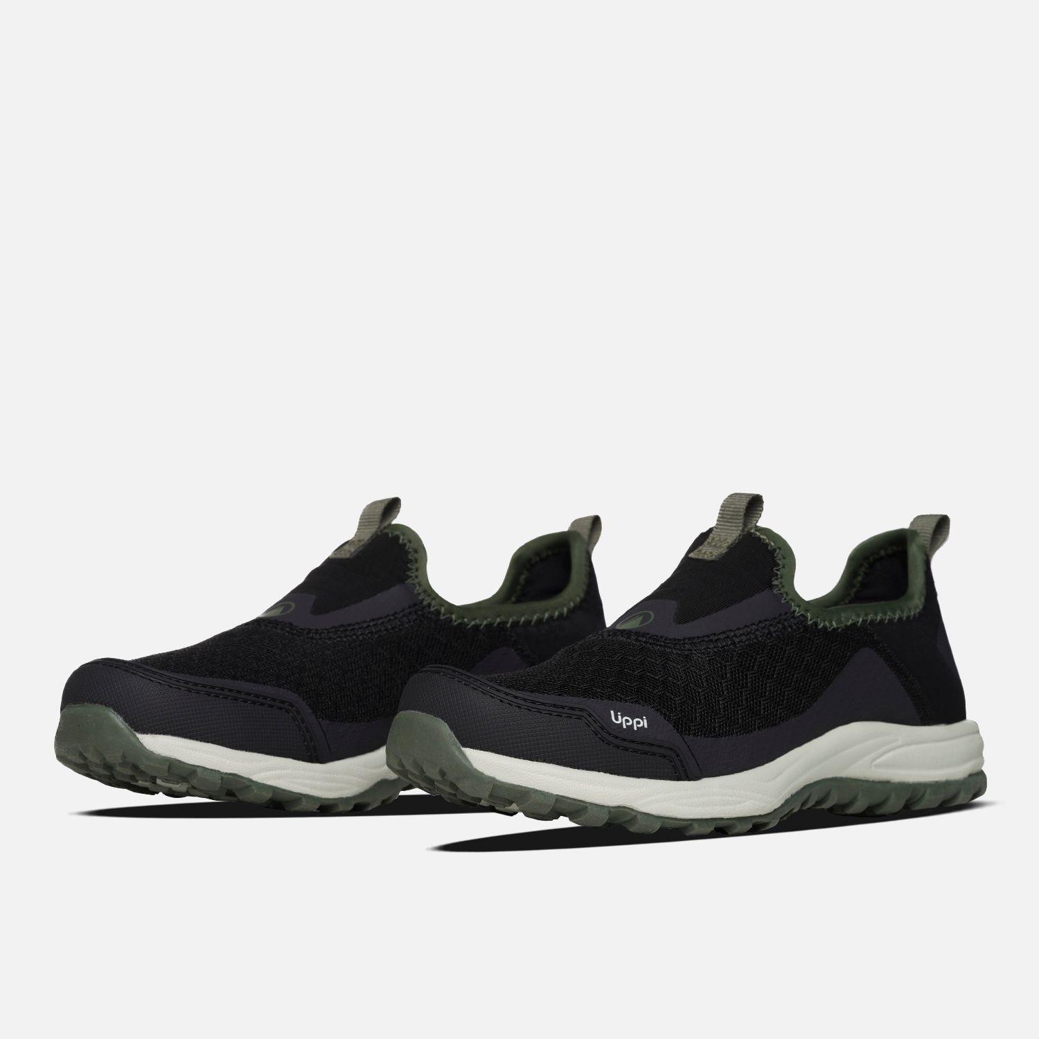 Zapatilla Niño Panal Kids Negro / Verde Lippi V26-3