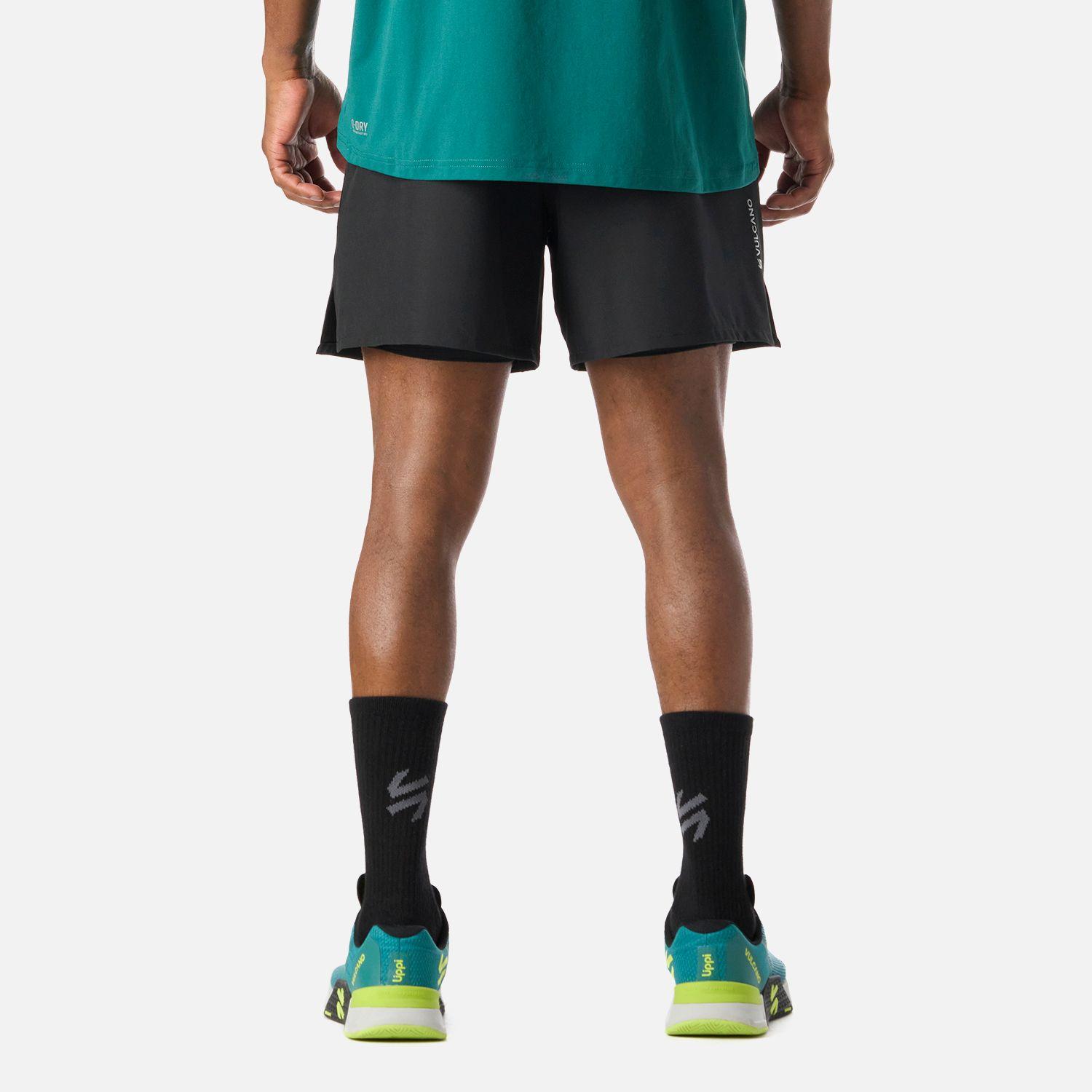 Shorts Hombre Built To Move 2-in-1 5" Shorts Negro Vulcano-3