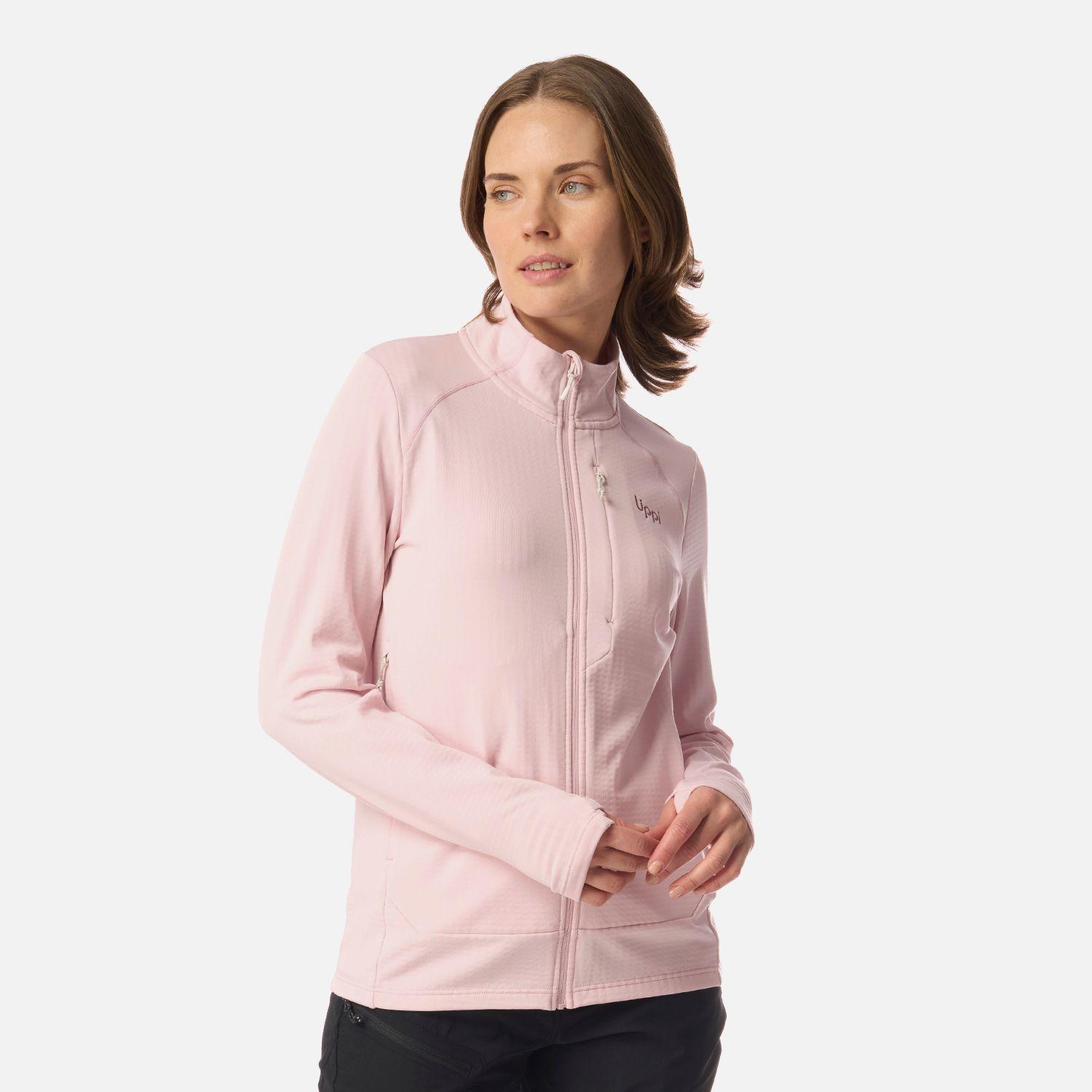 Polerón Mujer Viedma 1000 Nano-F Full Zip Rosa Claro Lippi-0