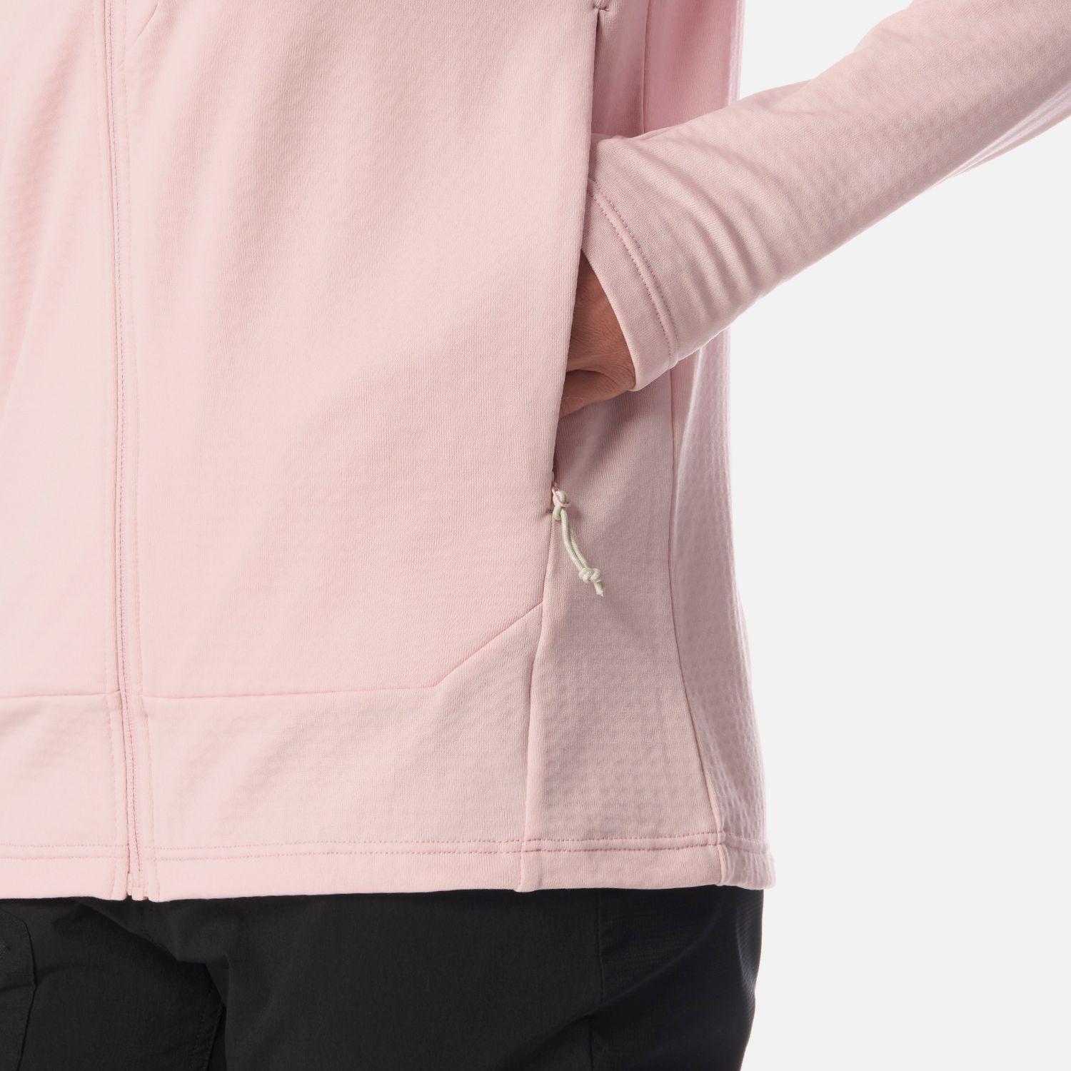 Polerón Mujer Viedma 1000 Nano-F Full Zip Rosa Claro Lippi-5