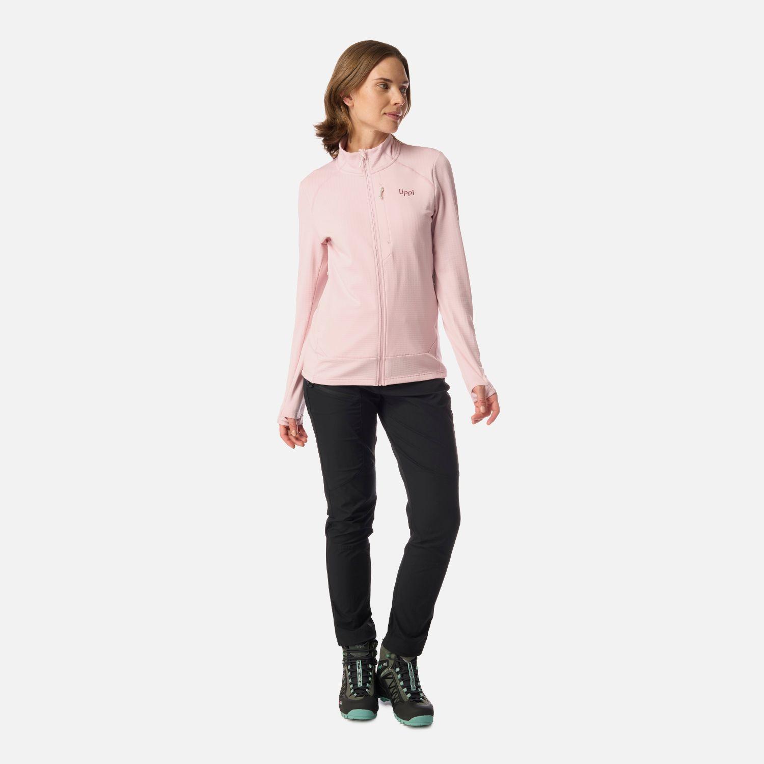 Polerón Mujer Viedma 1000 Nano-F Full Zip Rosa Claro Lippi-6