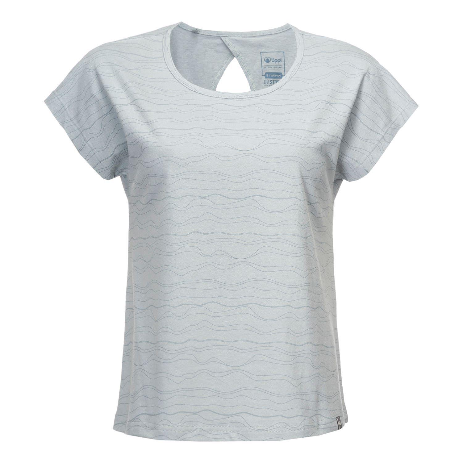 Polera Mujer Essential UV-Stop T-Shirt Celeste Full Print Lippi-0