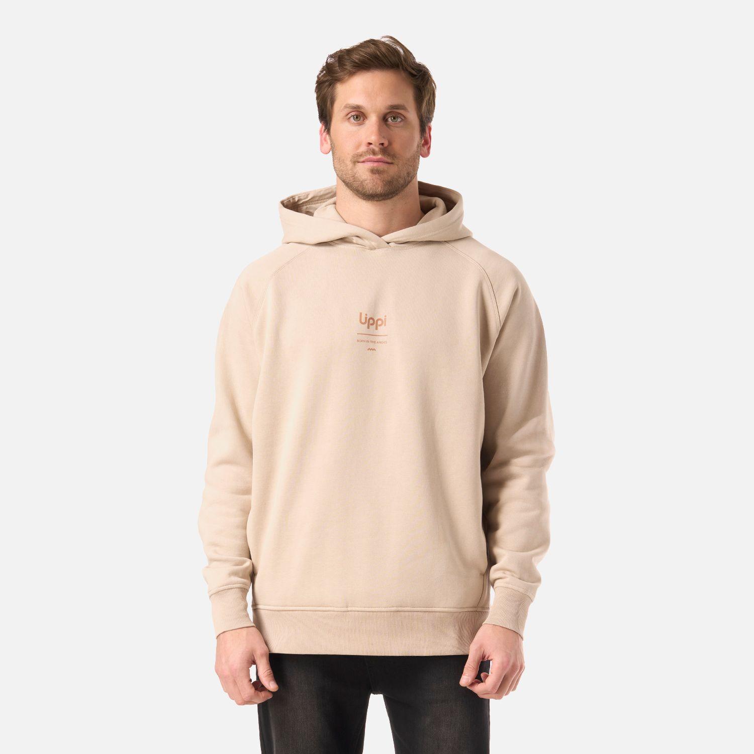 Polerón Hombre Ulmo Hoody Sweatshirt Beige Lippi V26-0