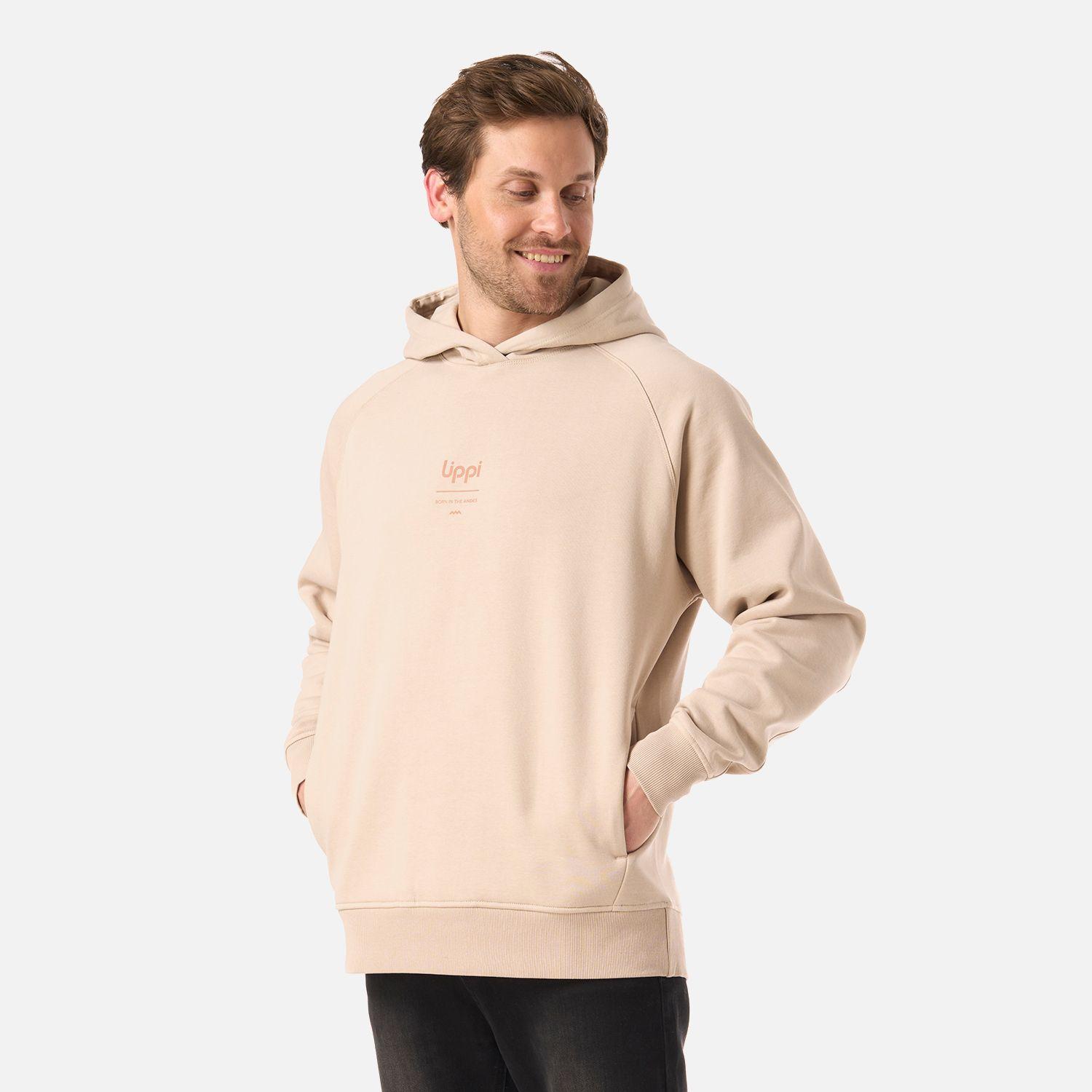 Polerón Hombre Ulmo Hoody Sweatshirt Beige Lippi V26-1