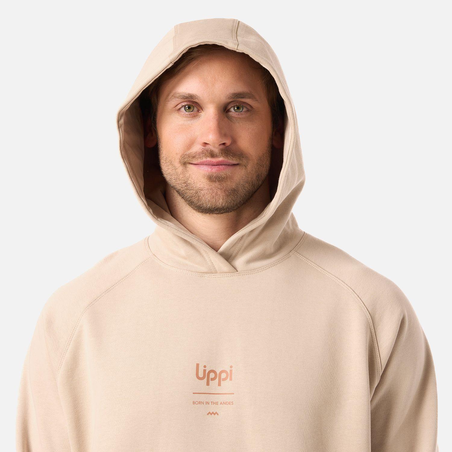 Polerón Hombre Ulmo Hoody Sweatshirt Beige Lippi V26-3