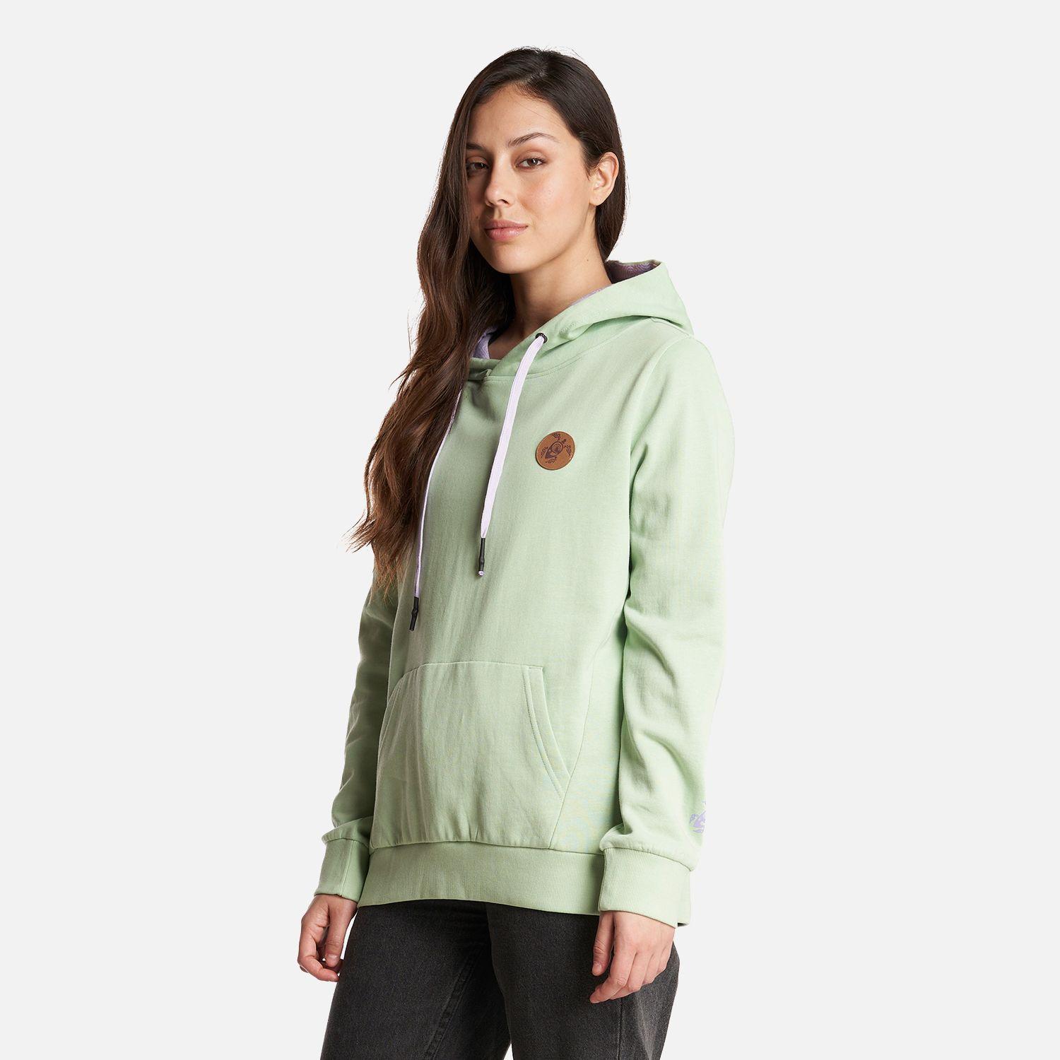 Poleron Mujer Canguro Menta Haka Honu-2