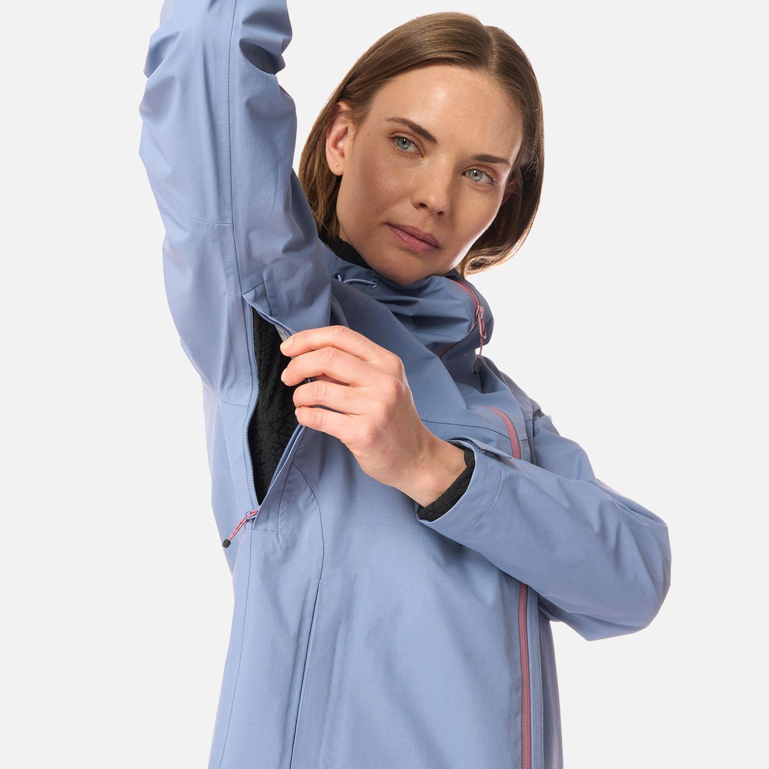 Chaqueta Mujer Alpine B-Dry Hoody Jacket Azul Piedra Lippi I26-4