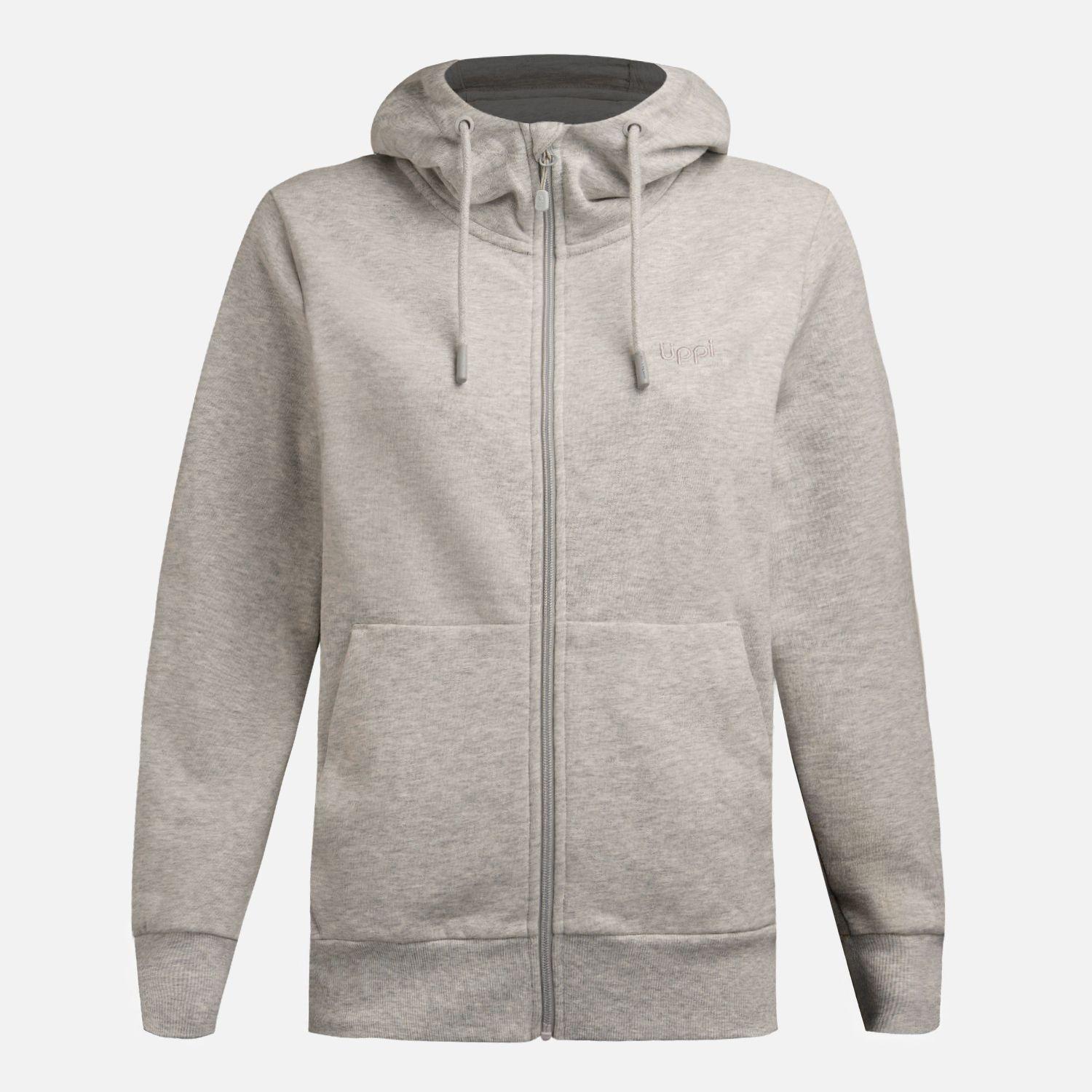 Polerón Mujer Ulmo Full Zip Hoody Sweatshirt Gris Melange Lippi V26-6