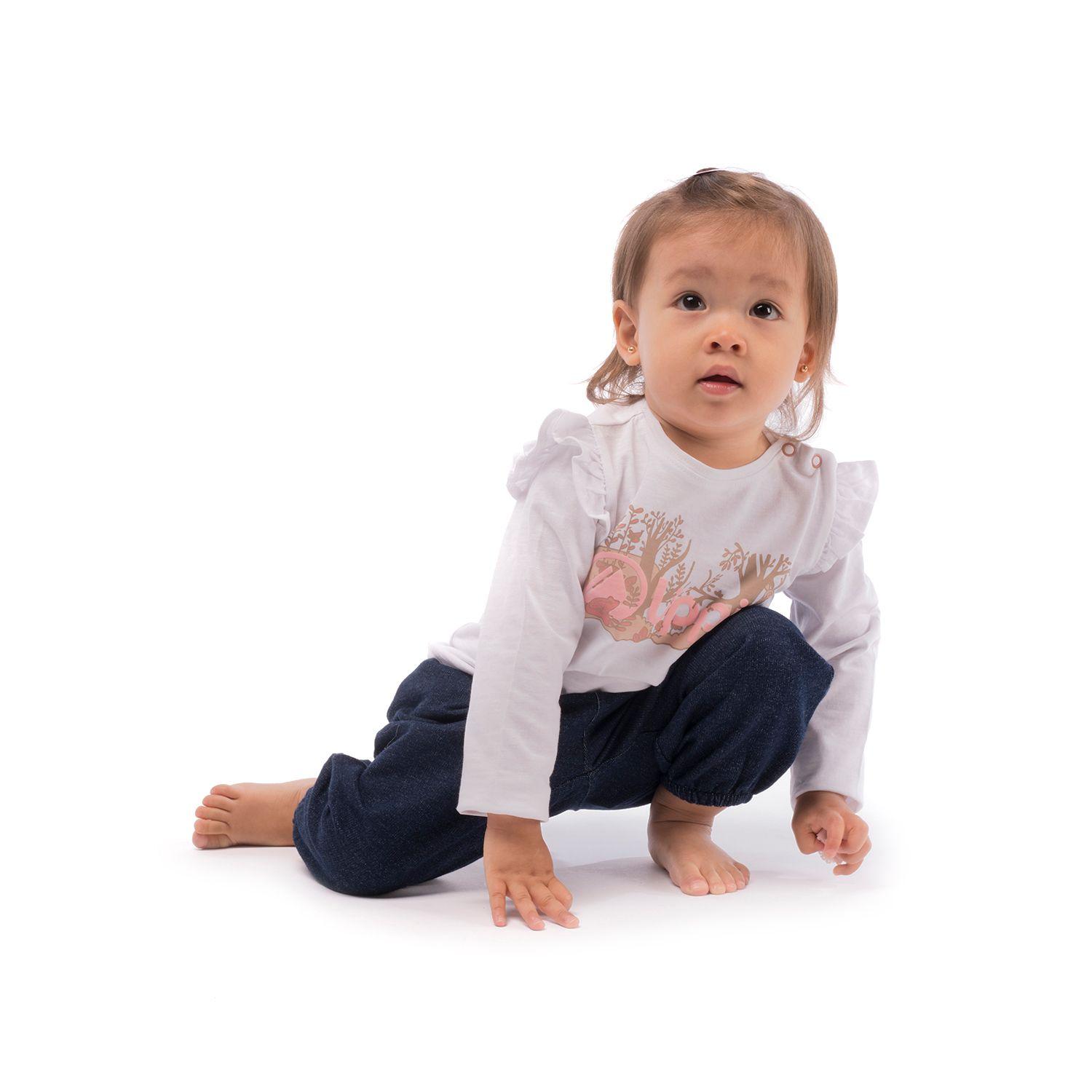 Polera Baby Girl Blossom Long-Sleeve T-Shirt Blanco Lippi-2