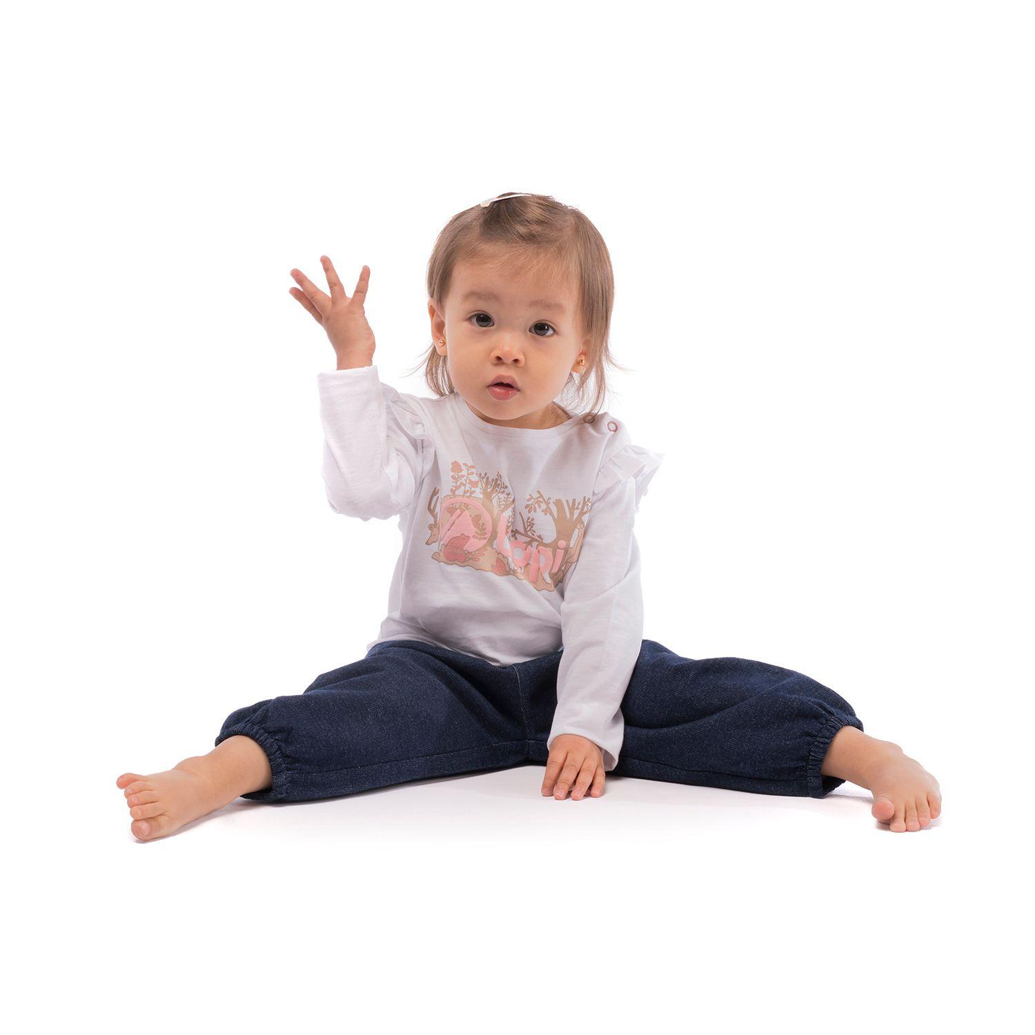 Polera Baby Girl Blossom Long-Sleeve T-Shirt Blanco Lippi-3