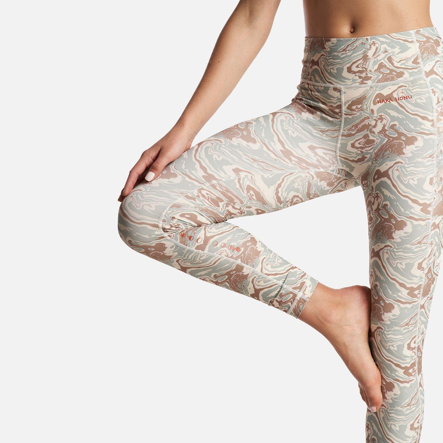 Calza Mujer Coihue Larga Print Crudo Haka Honu-5