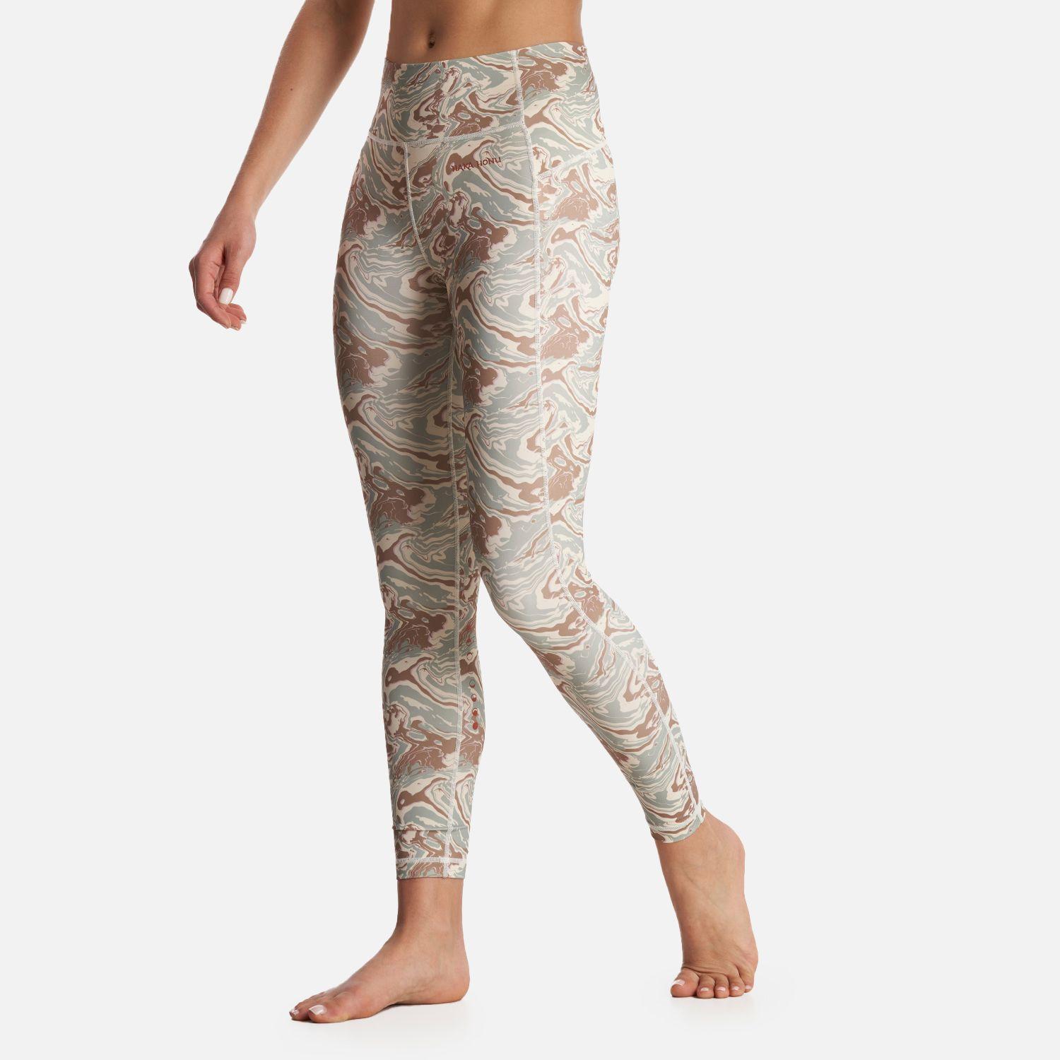 Calza Mujer Coihue Larga Print Crudo Haka Honu-2