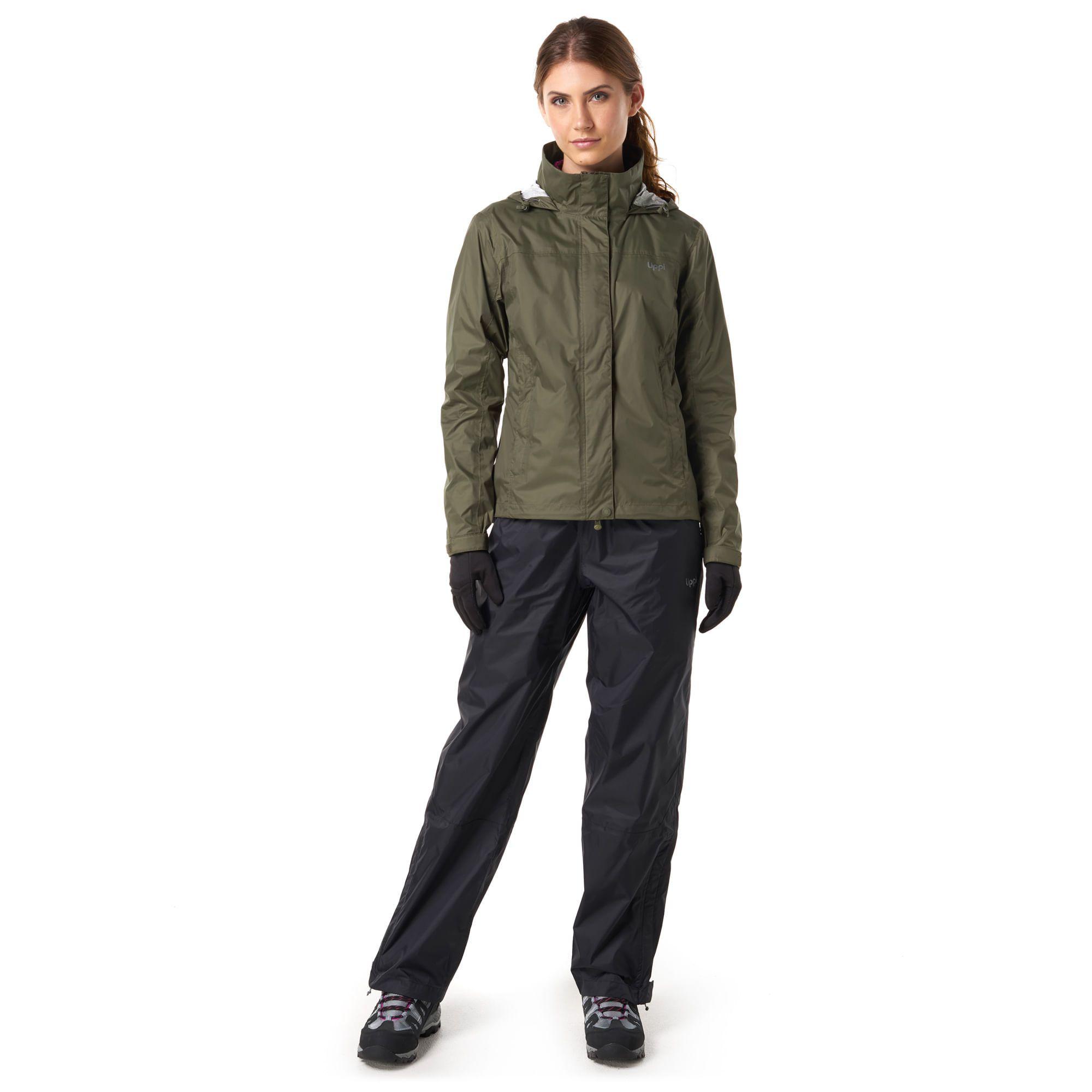 Chaqueta Mujer Abyss B-Dry Hoody Jacket Verde Militar Lippi-1