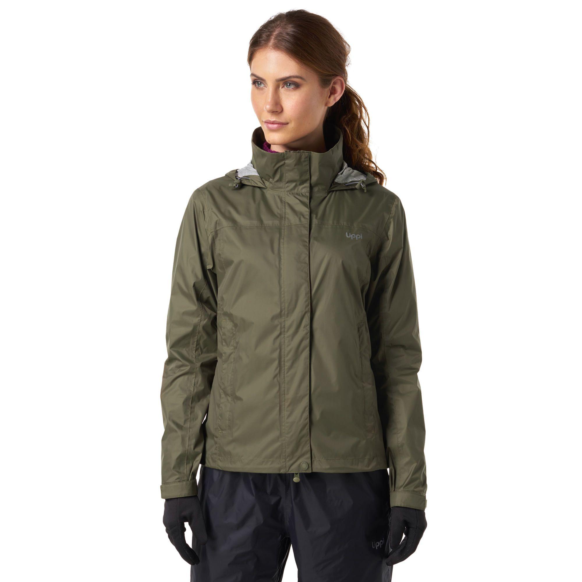 Chaqueta Mujer Abyss B-Dry Hoody Jacket Verde Militar Lippi-2