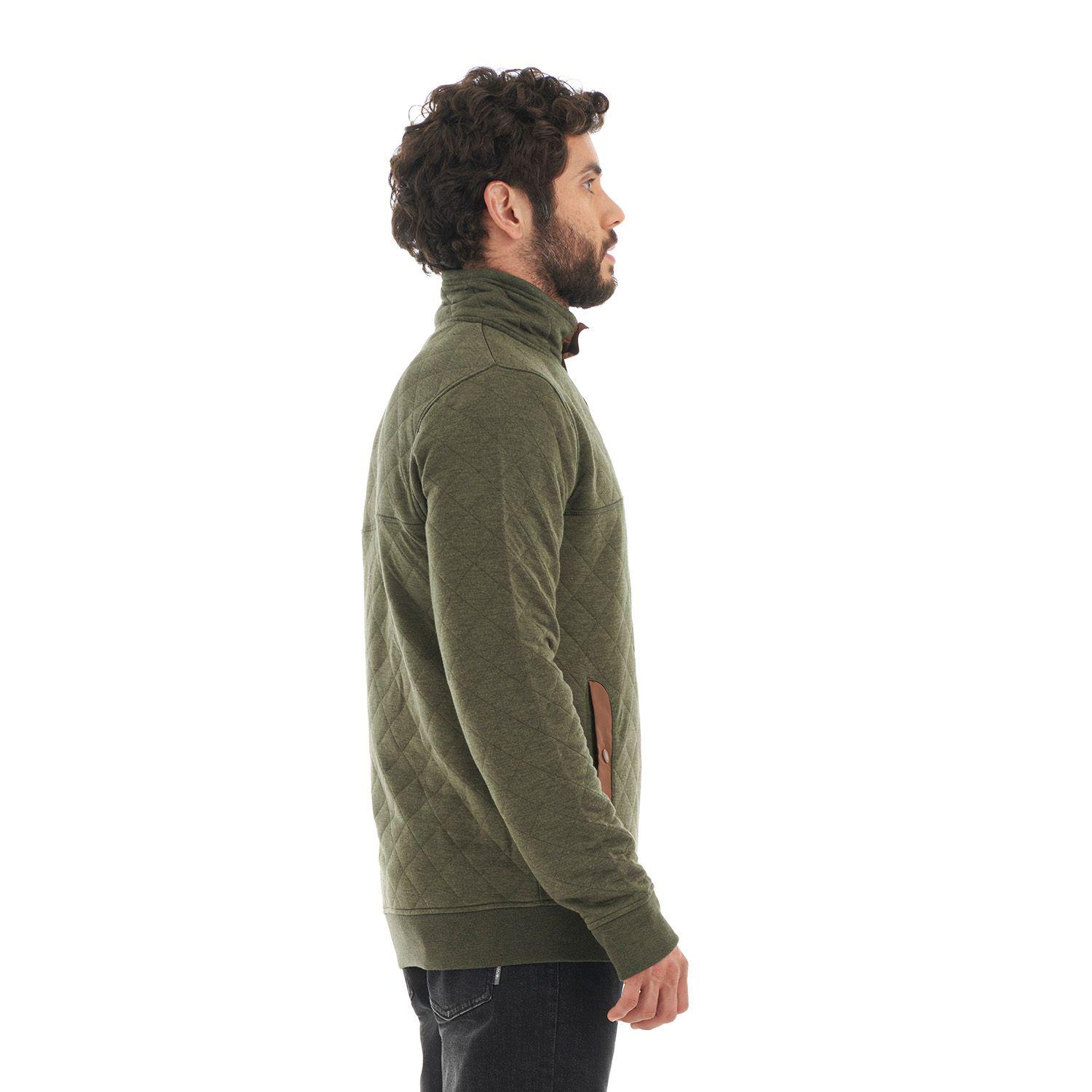Poleron Hombre Tokerau insulado Verde Haka Honu-3